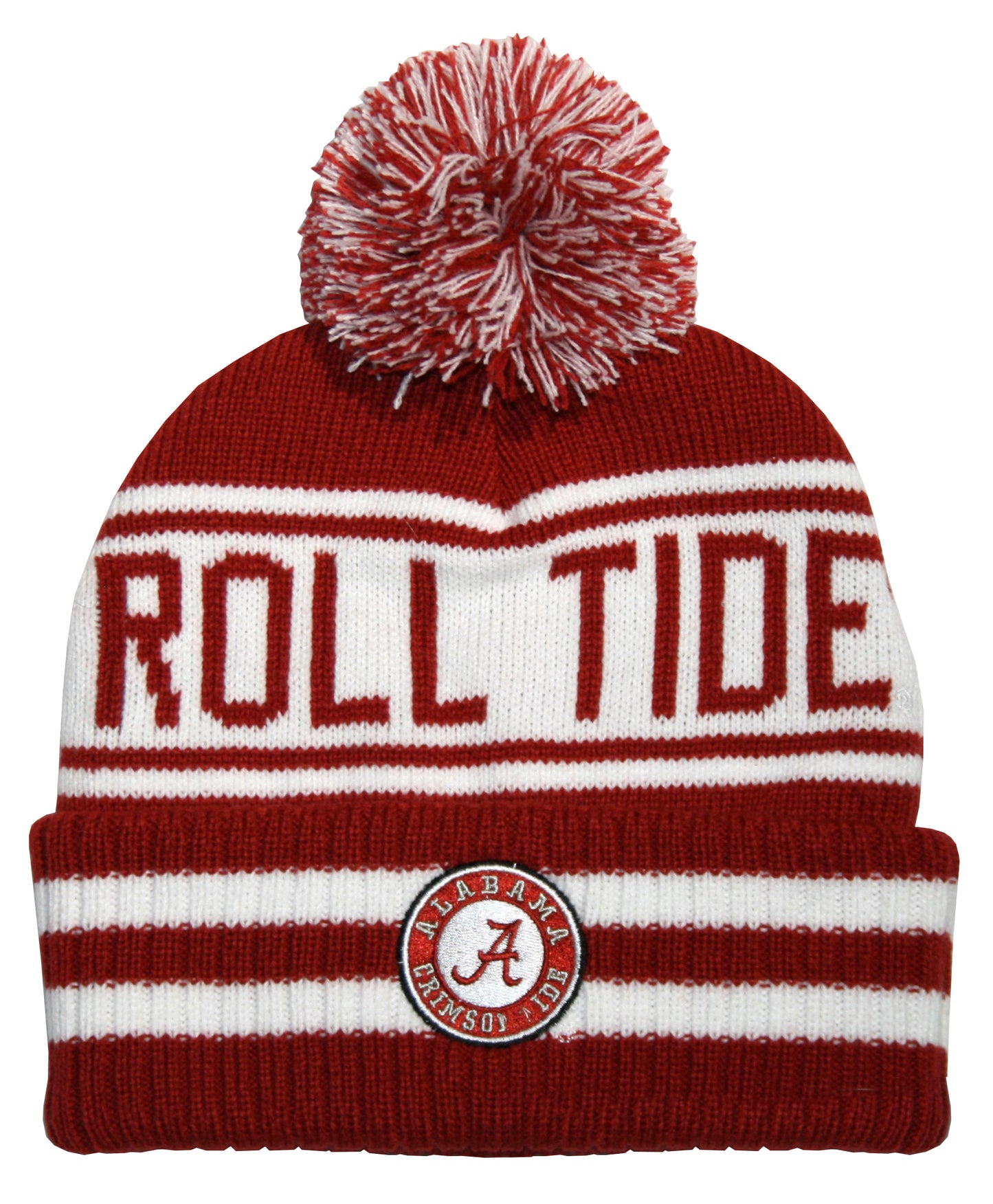 Alabama Crimson Tide Franchise Club Unisex Rally Cry Knit Hat with Pom