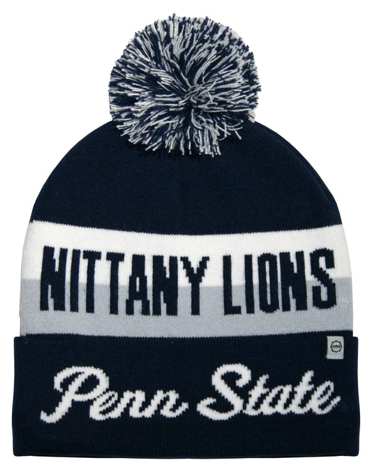 Penn State Nittany Lions Franchise Club Unisex Jaquard Knit Hat with Pom