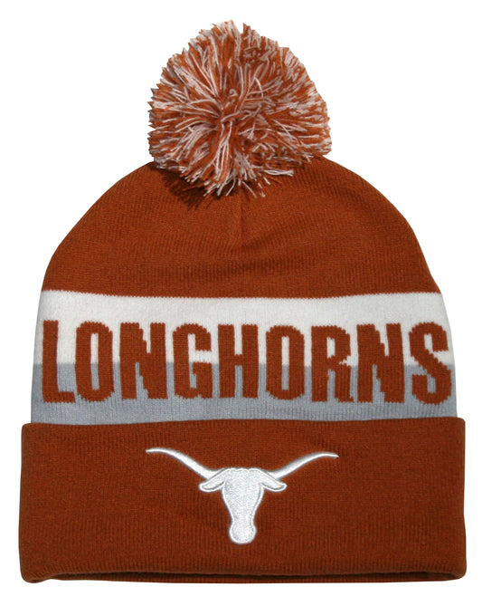 Texas Longhorns Franchise Club Unisex Jaquard Knit Hat with Pom