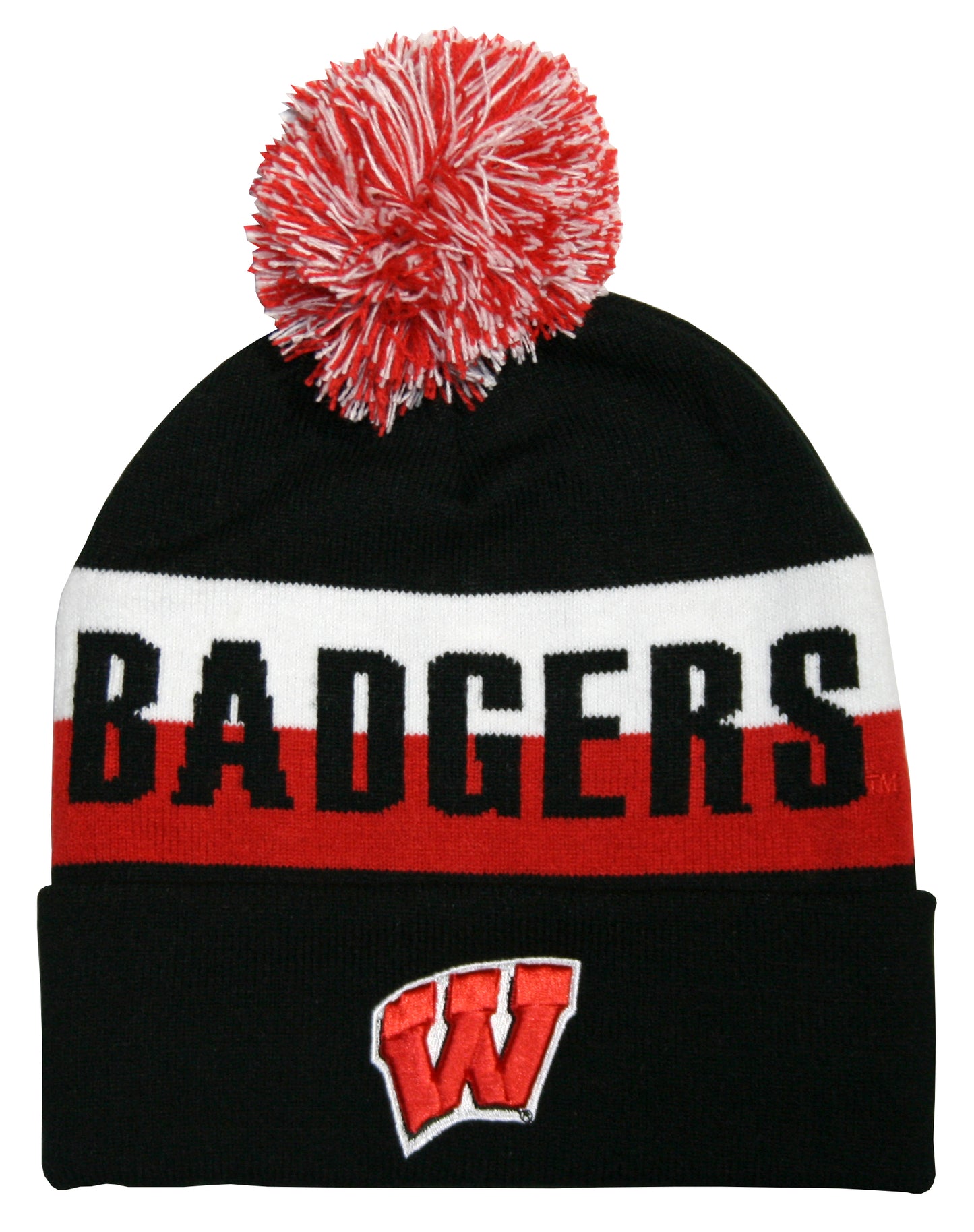 Wisconsin Badgers Franchise Club Unisex Jaquard Knit Hat with Pom