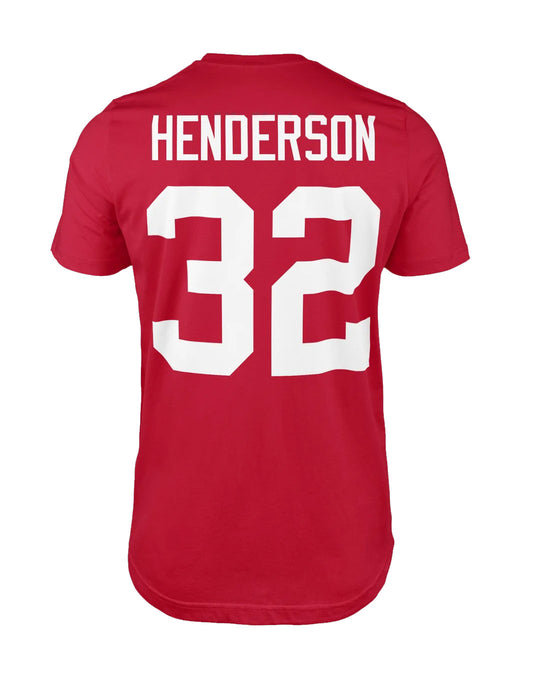 Ohio State Buckeyes NIL TreVeyon Henderson Dyme Lyfe Mens Player Name and Number T-Shirt