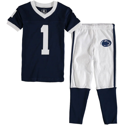 Penn State Nittany Lions Wes and Willy Boys Kids Short Sleeve Pajama Set