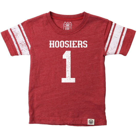 Indiana Hoosiers Wes and Willy Youth Boys College Short Sleeve Jersey T-Shirt