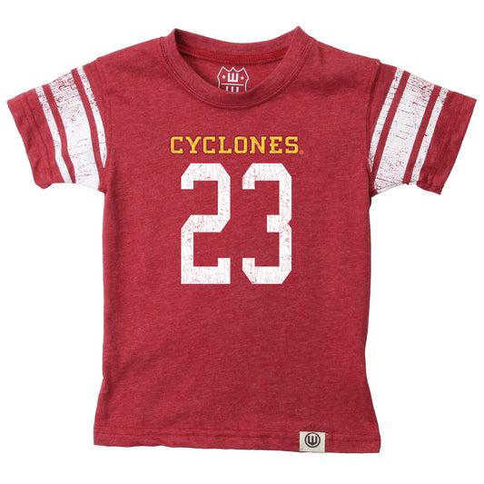 Iowa State Cyclones Wes and Willy Youth Boys College Short Sleeve Jersey T-Shirt