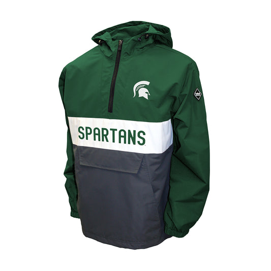Michigan State Spartans Franchise Club Mens NCAA Alpha Anorak Jacket