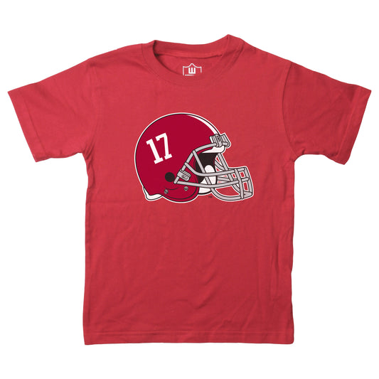 Alabama Crimson Tide Wes and Willy Youth College Helmet Logo T-Shirt