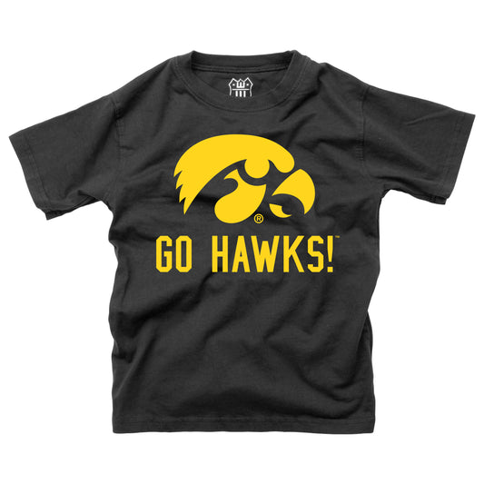 Iowa Hawkeyes Wes and Willy Youth College Team Slogan T-Shirt