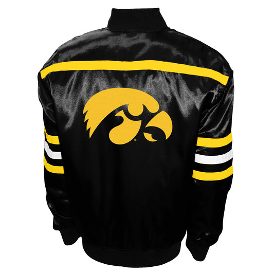 Iowa Hawkeyes Franchise Club Mens 2nd Era Full-Snap Satin Jacket