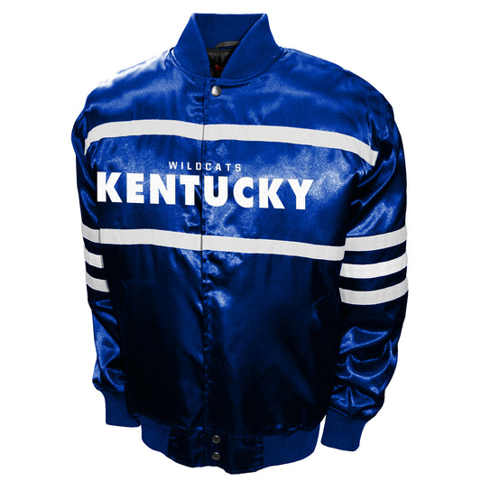 Kentucky Wildcats Franchise Club Mens 2nd Era Full-Snap Satin Jacket