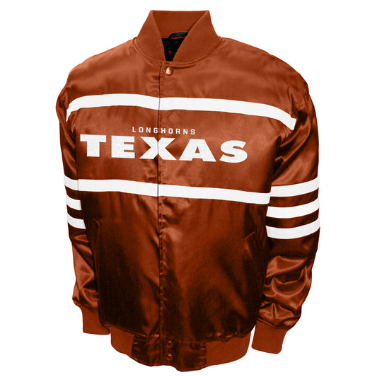 Texas Longhorns Franchise Club Mens 2nd Era Full-Snap Satin Jacket