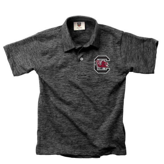 South Carolina Gamecocks Wes and Willy Youth Boys Cloudy Yarn College Short Sleeve Polo