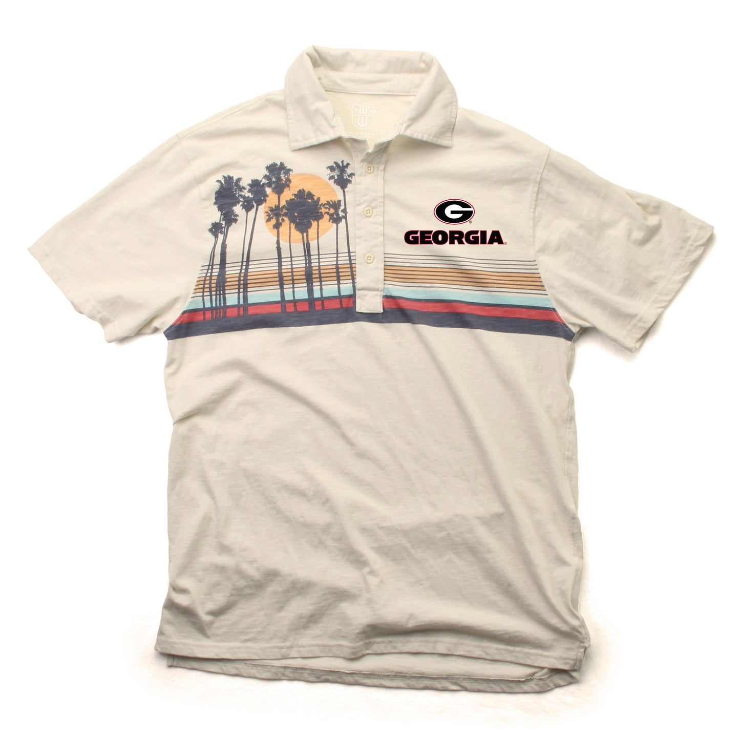 Georgia Bulldogs Wes and Willy Mens Island Polo