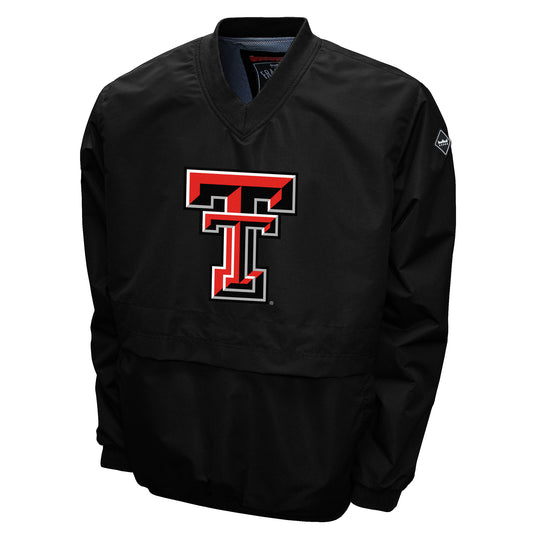 Texas Tech Red Raiders Franchise Club Men's Big Logo Windshell V-Neck Pullover Jacket