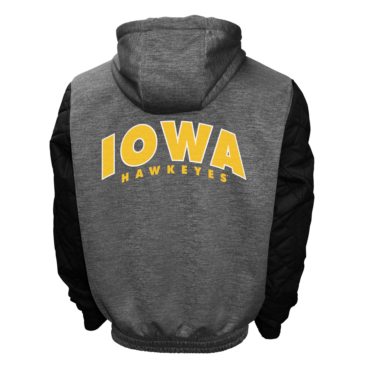 Iowa Hawkeyes Franchise Club Men's Grid Game Full-Zip Hoodie Jacket