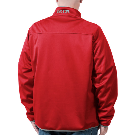 Ohio State Buckeyes Franchise Club Mens Softshell Full Zip Jacket Red