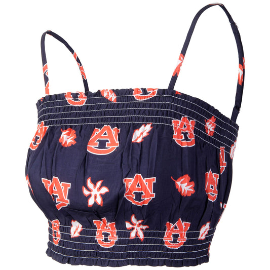 Auburn Tigers Wes and Willy Womens Halter Half Top Tank