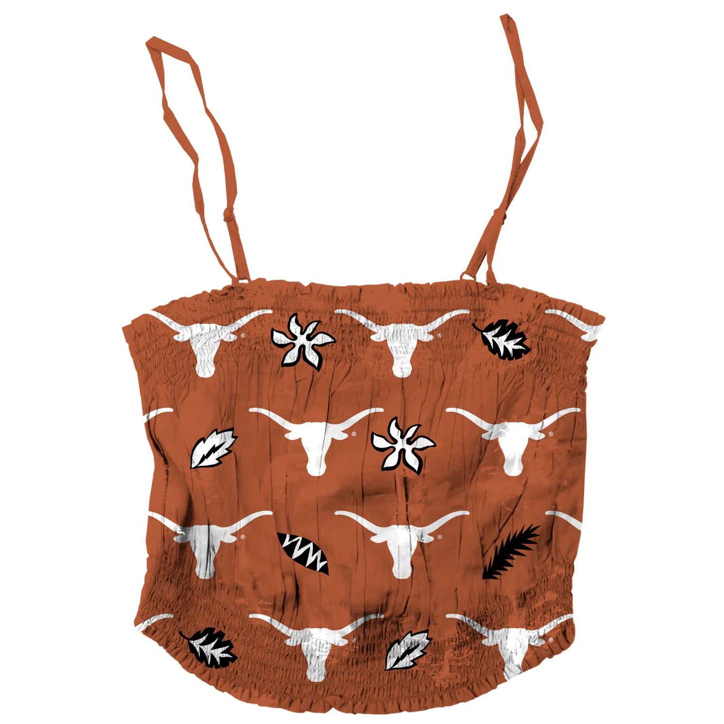 Texas Longhorns Wes and Willy Womens Halter Half Top Tank