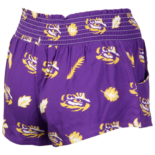 LSU Tigers Wes and Willy Womens Beach Short