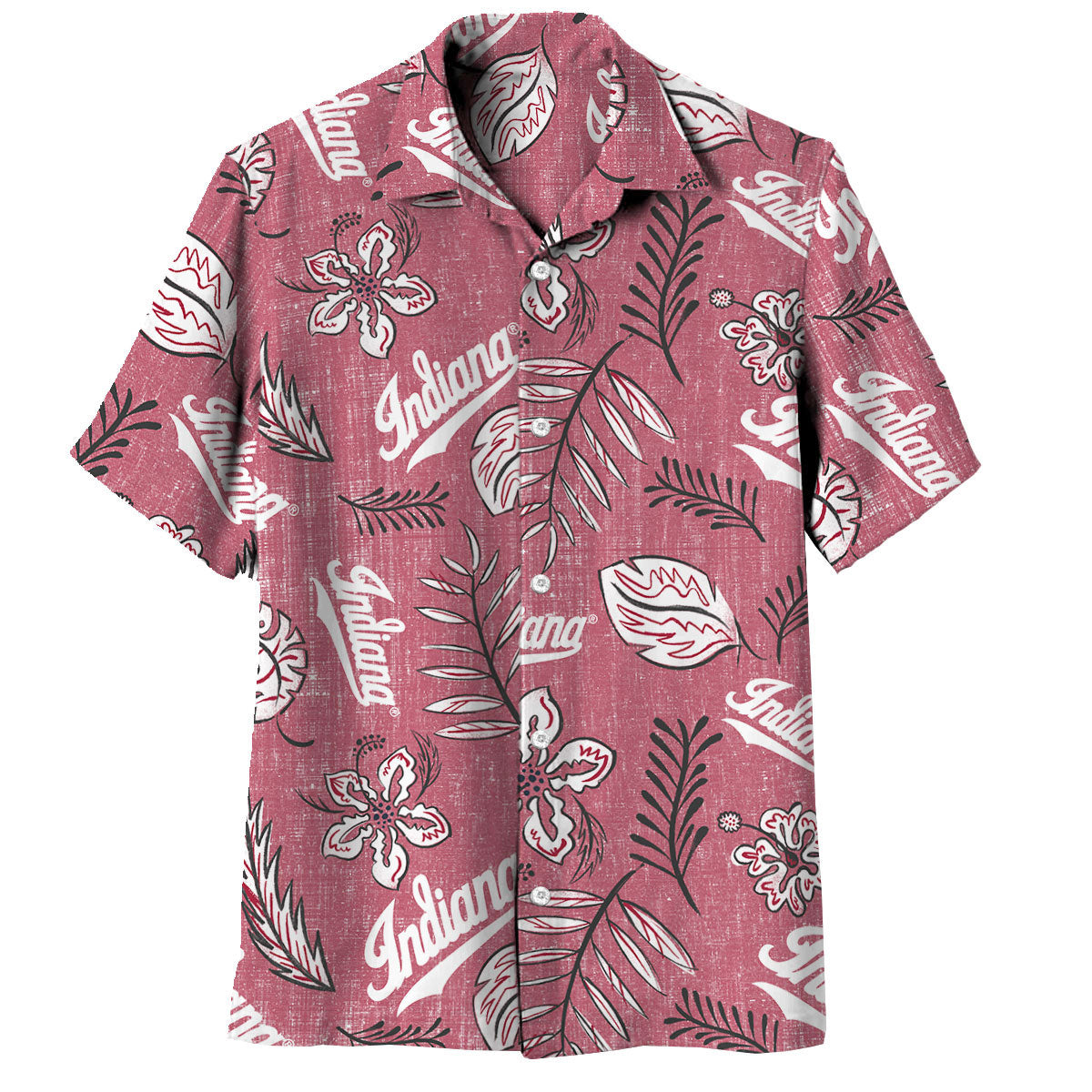 Indiana Hoosiers Wes and Willy Mens College Hawaiian Short Sleeve Butt –  Unique University Apparel