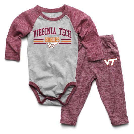 Virginia Tech Hokies Wes and Willy Baby College Team Hopper and Pant Set