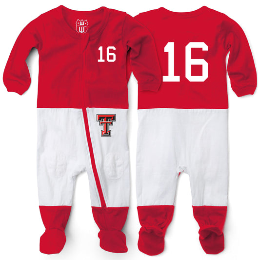 Texas Tech Red Raiders Wes and Willy Baby College Football Jersey Sleeper