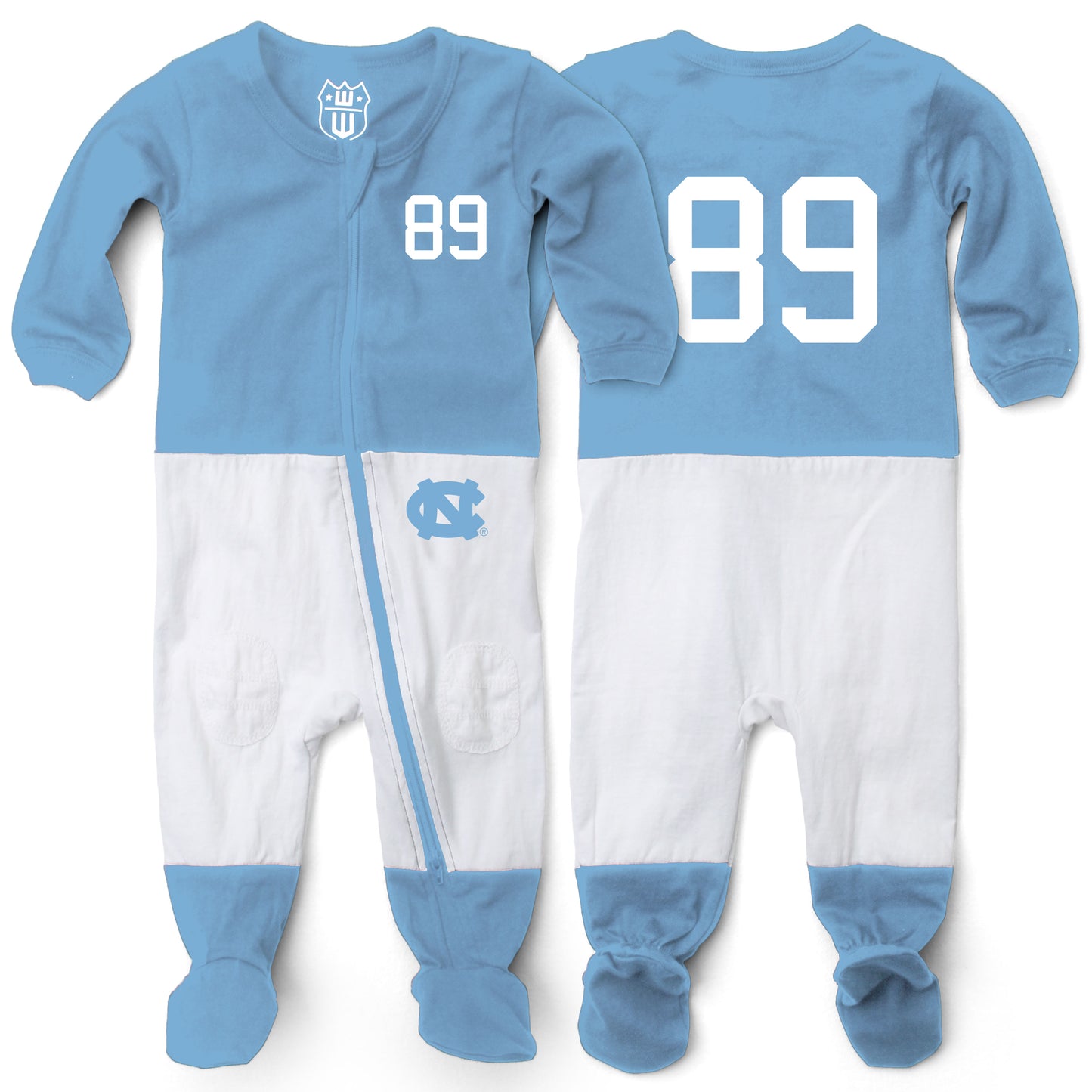 North Carolina Tar Heels Wes and Willy Baby College Football Jersey Sleeper