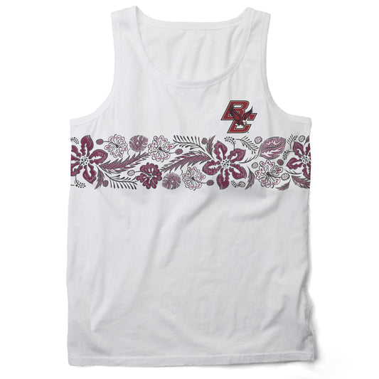 Boston College Eagles Wes and Willy Mens Floral Tank Top