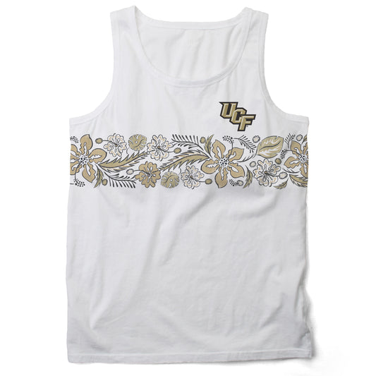 Central Florida Knights Wes and Willy Mens Floral Tank Top