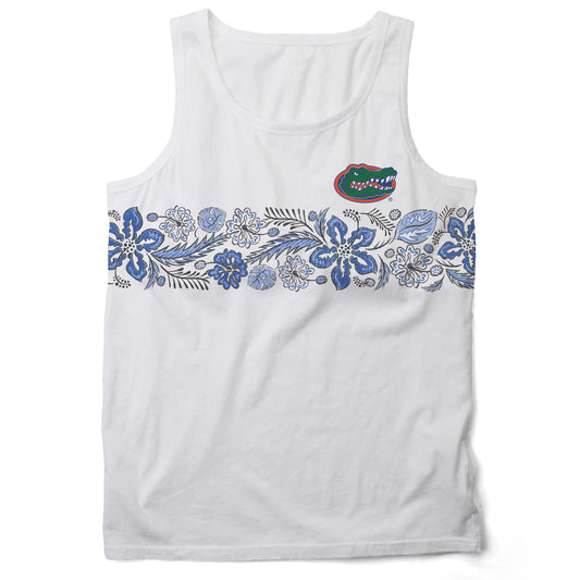Florida Gators Wes and Willy Mens Floral Tank Top