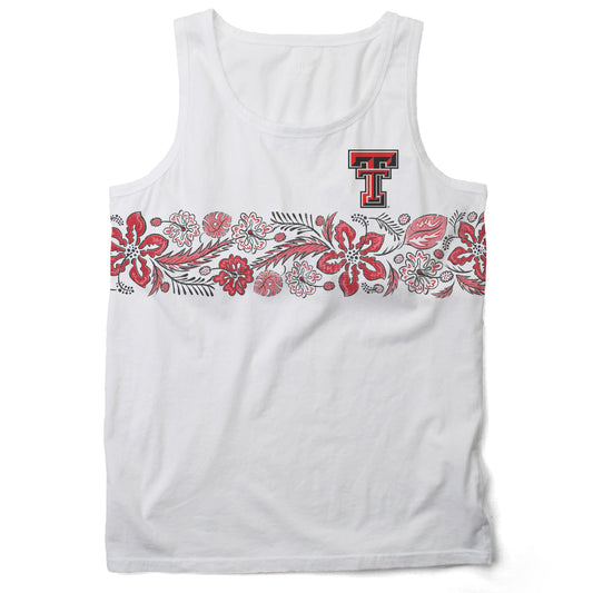 Texas Tech Red Raiders Wes and Willy Mens Floral Tank Top