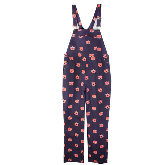 Auburn Tigers Wes and Willy Mens College Lightweight Fashion Overalls