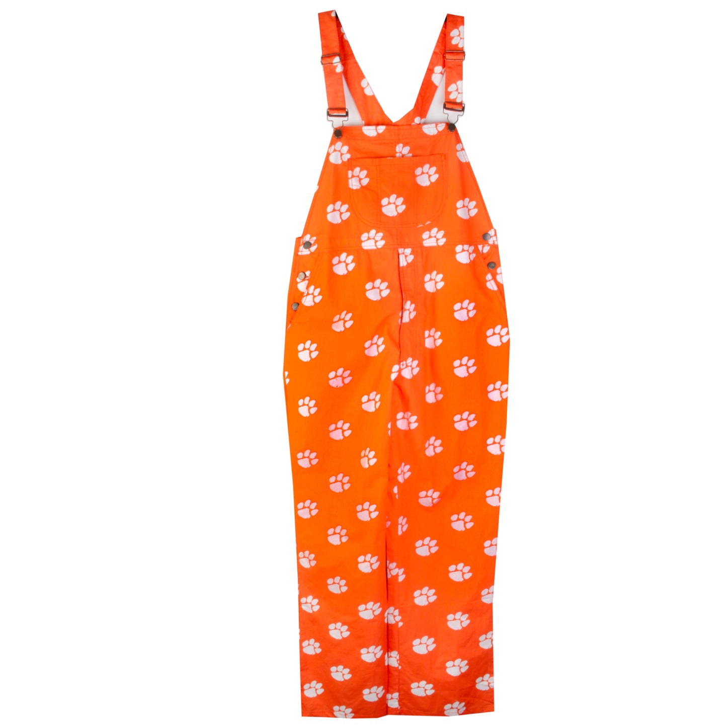 Clemson Tigers Wes and Willy Mens College Lightweight Fashion Overalls