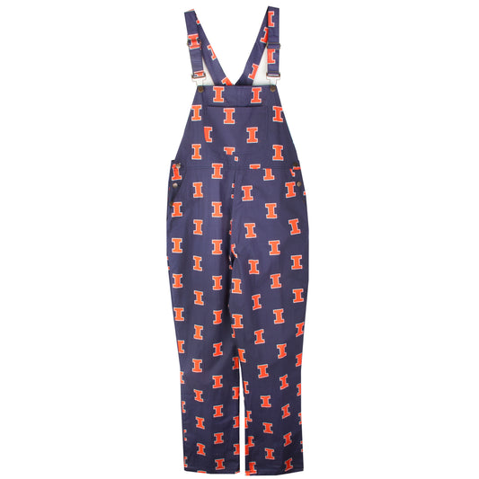 Illinois Fighting Illini Wes and Willy Mens College Lightweight Fashion Overalls