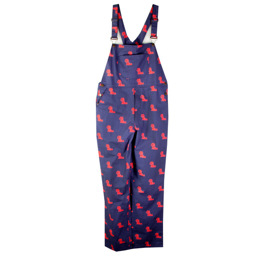 Ole Miss Rebels Wes and Willy Mens College Lightweight Fashion Overalls