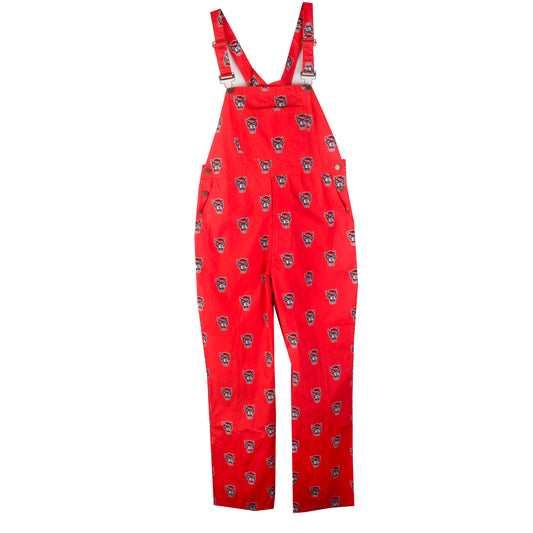 North Carolina State Wolfpack Wes and Willy Mens College Lightweight Fashion Overalls