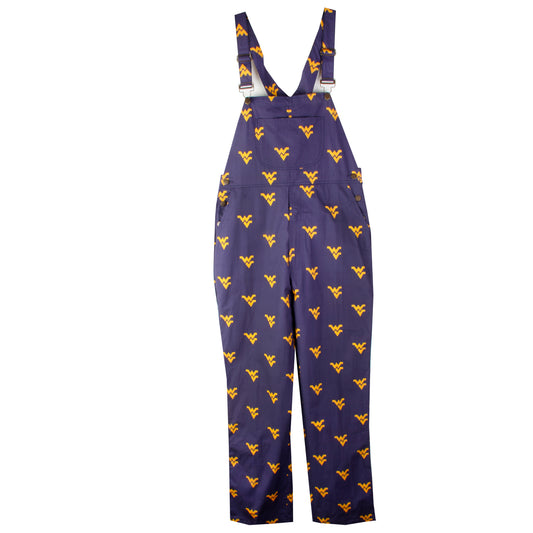 West Virginia Mountaineers Wes and Willy Mens College Lightweight Fashion Overalls