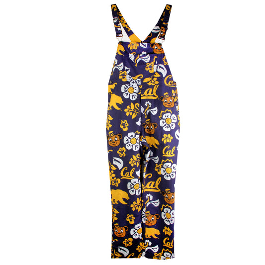 Cal Berkeley Bears Wes and Willy Mens College Floral Lightweight Fashion Overalls