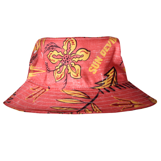 Arizona State Sun Devils Wes and Willy Mens Vintage Floral Bucket Hat