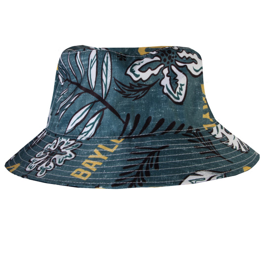 Baylor Bears Wes and Willy Mens Vintage Floral Bucket Hat