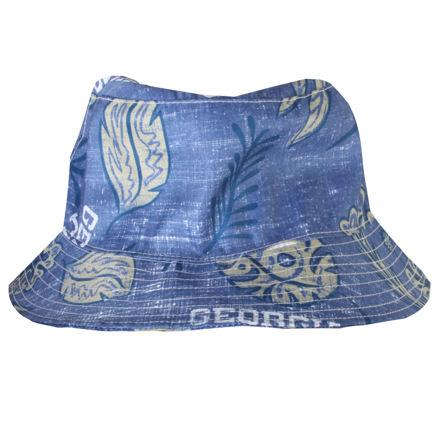 Georgia Tech Wes and Willy Mens Vintage Floral Bucket Hat