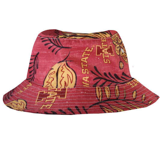 Iowa State Cyclones Wes and Willy Mens Vintage Floral Bucket Hat