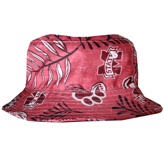 Mississippi State Bulldogs Wes and Willy Mens Vintage Floral Bucket Hat