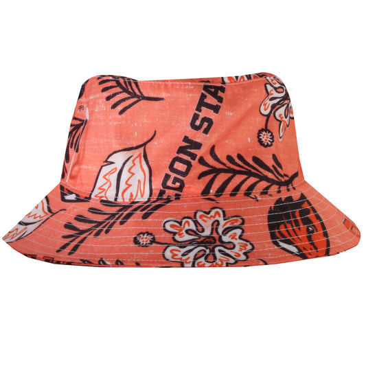 Oregon State Beavers Wes and Willy Mens Vintage Floral Bucket Hat
