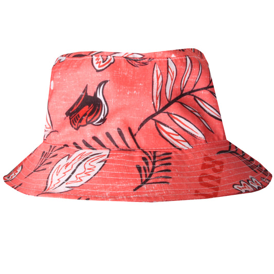 Rutgers Scarlet Knights Wes and Willy Mens Vintage Floral Bucket Hat