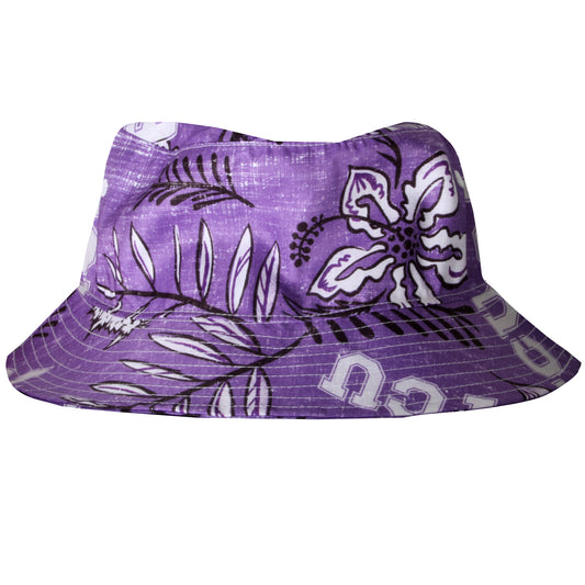 TCU Horned Frogs Wes and Willy Mens Vintage Floral Bucket Hat