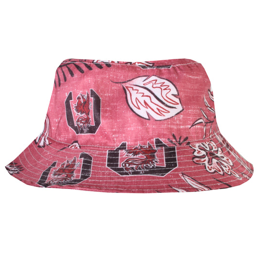 South Carolina Gamecocks Wes and Willy Mens Vintage Floral Bucket Hat