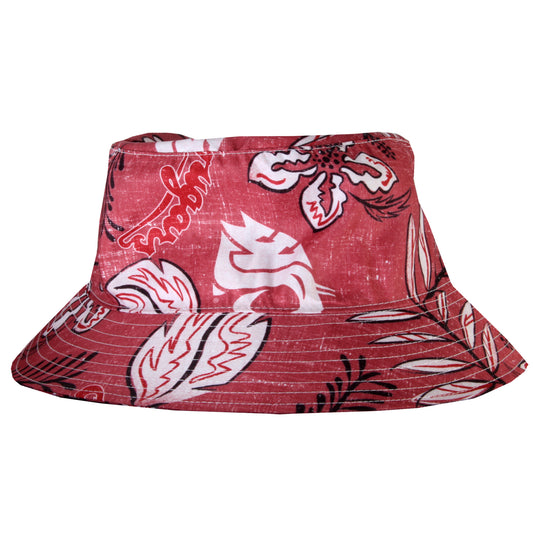 Washington State Cougars Wes and Willy Mens Vintage Floral Bucket Hat