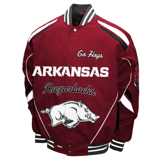 Arkansas Razorbacks Franchise Club Mens Twill Jacket