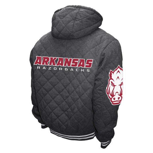 Arkansas Razorbacks Franchise Club Mens Diamond Quilted Full Zip Jacket