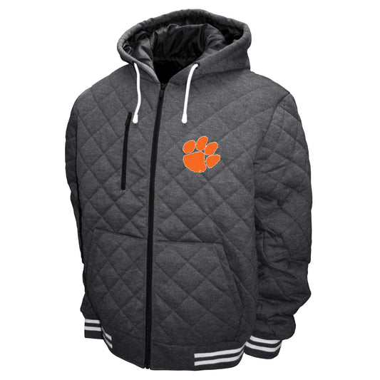 Clemson Tigers Franchise Club Mens Diamond Quilted Full Zip Jacket